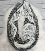 BCBGeneration black and white infinity scarf