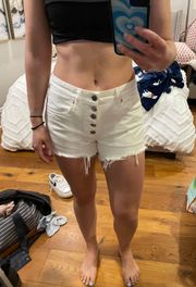 white jean shorts