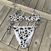 Kendall & Kylie cow print bikini