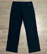 Women’s Nike Dr-fit navy pants. Wide leg. Medium 8-10. Inseam about 31.5”