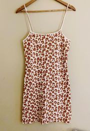 Knit Cheetah Print Mini Dress