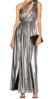 reterofete long sliver dress 