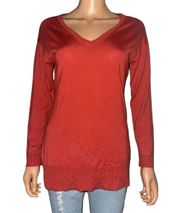 V Neck Cashmere Blend Sweater