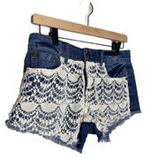 Rewash Lace Jean Shorts 5 Boho cutoffs