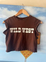 Vintage Cowboy Cropped Tee