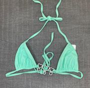 PrettyLittleThing Heart rhinestone Triangle Swim top 