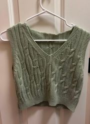 Green Sweater Vest 