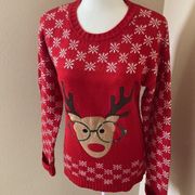 No Boundaries Reindeer Christmas sweater size Medium (B3)