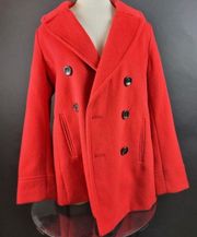 Red Pea Coat