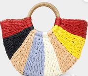 Straw bag | woven straw/raffia satchel purse