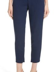 Alice + Olivia Stacey Wide Leg Capri Pants in Sapphire Sz 4