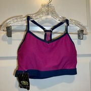 NWT Athletic Works Purple/Magenta Vital Cami Sports Bra size M