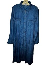 Coldwater Creek Blue Tencel Dress