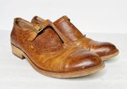 Kork-Ease Niseda Brown Tan Leather Oxford Shoes Size 6.5 Women’s