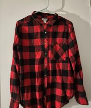 Red Oversized flannel