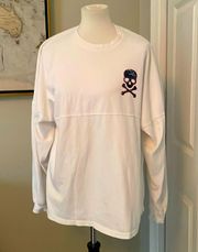 Super Cool White Oversized Soulcycle Long Sleeve T Shirt