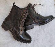 White Mountain Size 8.5 Danvers Combat Boots NEW