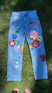 Floral Jeans 