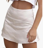 Silk Mini Skirt