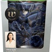 NWT‎ Wayland Square Women's Ultra Soft Luxury Bathrobe One Size Blue