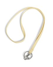 NWT  Lighten Up Yellow Banana Sig Cotton Ring & ID Clip Lanyard