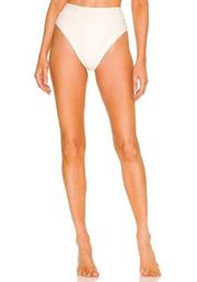 Lovers and Friends Karina High Waist Bikini BottomS in White Medium New