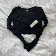 Urban Outfitters crop long sleeve top Size medium  Condition: NWT Color: black   Details : - Ribbed