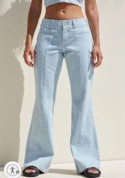 PACSUN Light Blue Low Rise Cargo Flare Jeans 🩵 Size: 27