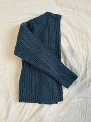 Blue Knit Cardigan