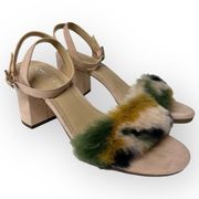 CHARLES by Charles david Kandy fur Heeled Sandals Open Toe