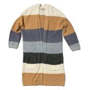 Active USA | Striped Knit Open Cardigan Color Block Fall Neutral  Size Small