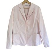 Draper’s and Damon’s baby pink stretch zip front jacket blazer size XL