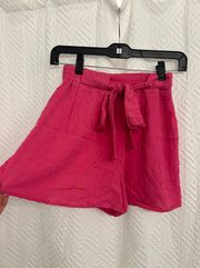 new high waist pink/gold boutique shorts  xs