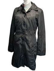 Kenneth Cole Reaction women's size small black trench coat