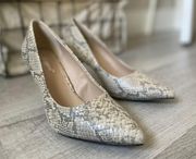 Snakeskin Pumps