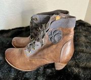 L'ARTISTE Spring Step PINOT Ankle Bootie BOOT LACE Sz 38 7.5