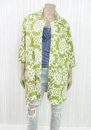 TOMMY BAHAMA Green and White Jacket Size 8