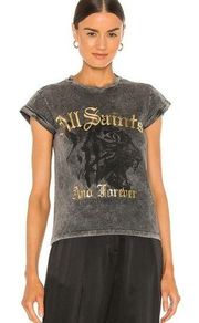 and forever gold font tiger graphic gray tee