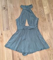 NWOT High Neck Cut Out Romper 