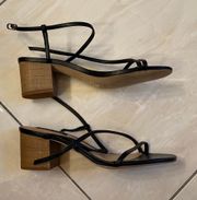 Sandals Black Size 7.5 Strappy