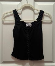 Black Crop Tank