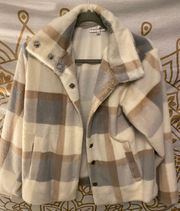 Hazel and Olive Plaid Plush Jacket Shacket