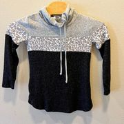 Market & Spruce Cameron Cowl Neck Brush Knit Top‎ Women's XSP