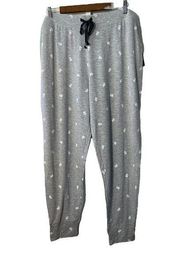 Cynthia Rowley Pajama Stretch Pants Sz 2XL Halloween White Ghost Ghosty Print