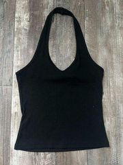 black womens halter tank top