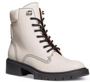 Lorimer White Lace Up Boots