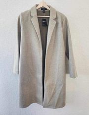 Forever 21 Long Taupe Coat New with tags size 0X