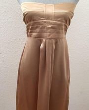 Burberry London gold dress size 6 S Small Strapless New NWT RARE GORGEOUS HTF