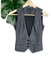 Vintage 90s Charcoal Waistcoat Vest