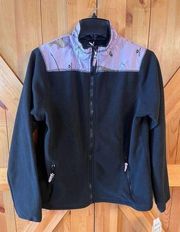 Mossy Oak Performance Fleece/Camo Womens Size Large Jacket Zips Up nwt (2714)